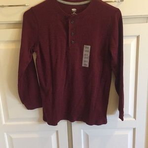 Thermal long sleeve boys shirt